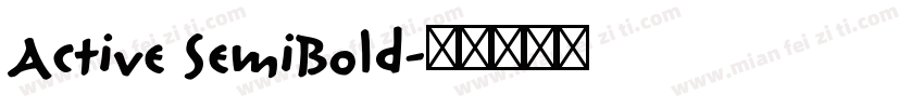 Active SemiBold字体转换